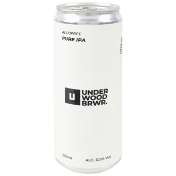 Underwood Pure IPA Non-Alcoholic Light Unfiltered Beer 0.33l