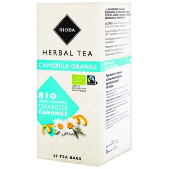 Чай трав`яний Rioba Tea Moments з ромашкою та апельсином 1,5г*25шт