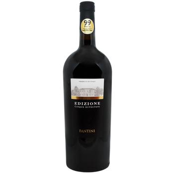 Вино Farnese Fantini Edizione Cinque червоне напівсухе 14,5% 1,5л