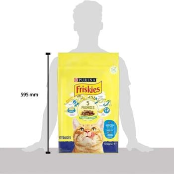 Корм сухой Friskies Sterilized с лососем, тунцом и овощами для стерилизованных кошек 10кг - купить, цены на МегаМаркет - фото 5