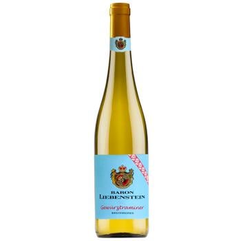 Вино Erben Baron Liebenstein Gewurztraminer біле напівсолодке 10,5% 0,75л - купити, ціни на Cупермаркет "Харків" - фото 1