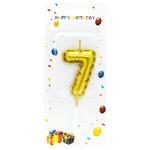 Свеча для торта золото Цифра 7