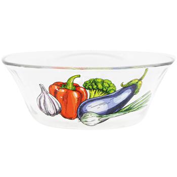 Galleryglass Vegetables Glass Salad Bowl 16.5cm in Assortment - buy, prices for Auchan - photo 3