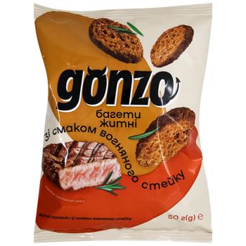 Gonzo Fiery Steak Flavored Croutons 50g