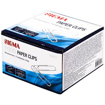Sigma Silver Paper Clips 32mm 1000pcs