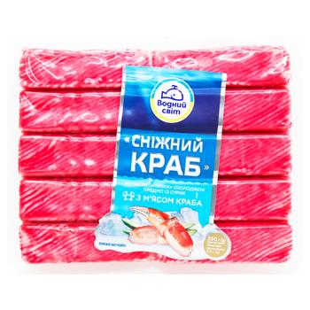 Vodnyi Svit Snow Crab Chilled Crab Sticks 250g - buy, prices for Ideal - photo 1