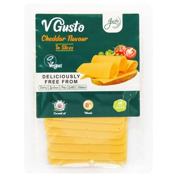 Продукт рослинний Vgusto Чеддер немолочний нарізний 200г