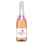 Вино ігристе Appalina Pinot Noir рожеве напівсолодке безалкогольне 0,75л