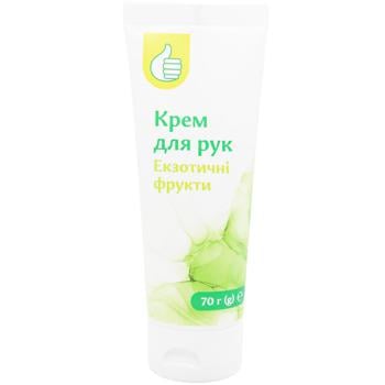 Крем для рук Auchan Экзотические фрукты 70г - купить, цены на Auchan - фото 1