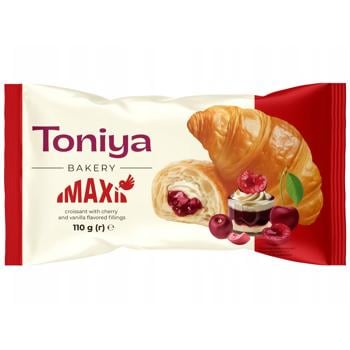Круасан Toniya Вишня та ваніль 110г
