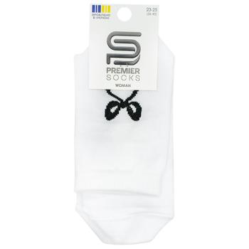Носки Premier Socks женские классические с бантиком р.23-25 белый - купить, цены на Чудо Маркет - фото 1