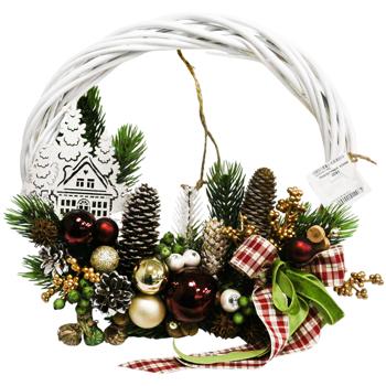 Новорічний вінок 0041 - купити, ціни на МегаМаркет - фото 6