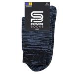 Premier Socks Semi-Wool Ribbed Middle Men's Socks s.25-29 Blue-Black