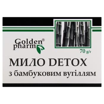 Мыло Golden Pharm Detox с бамбуковым углем 70г - купить, цены на МегаМаркет - фото 2