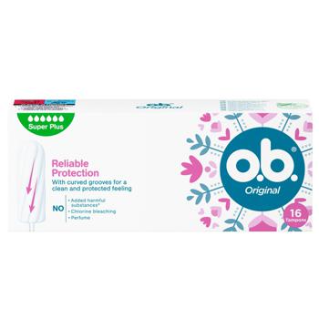 O.B. Super Plus Tampons 16pcs - buy, prices for Auchan - photo 1