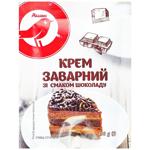 Крем заварной Auchan со вкусом шоколада 100г