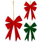 Підвіска Бант червоний/зелений 12,3х1,2х9см