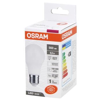 Лампочка Osram LED Value Classic A60 6,5W 560Lm 4000К E27 - купить, цены на Auchan - фото 2