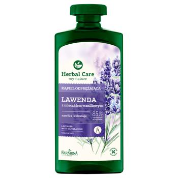 Farmona Herbal Care Lavender + Vanilla Milk Relaxing Bath and Shower Gel Oil 500ml