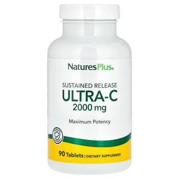 Витамин С, Ultra-C, Nature's Plus, 2000 мг, 90 таблеток - купити, ціни на Біотус - фото 1