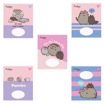 Тетрадь Yes Pusheen The Cat в клетку 12 листов в ассортименте