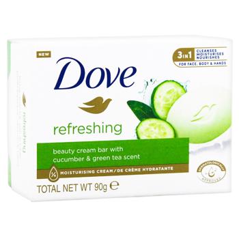 Крем-мыло твердое Dove Прикосновение свежести 90г - купить, цены на Идеал - фото 1