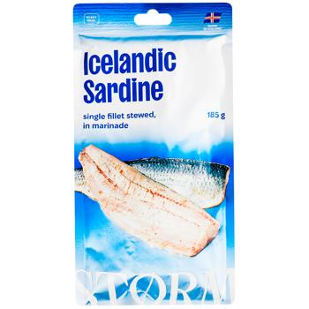 Storm Sardines Fillets in Marinade 185g - buy, prices for Supermarket "Kharkiv" - photo 1