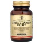 Снятие стресса и тревоги, ашваганда и шафран, Stress & Anxiety Relief, Ashwagandha and Saffron, Solg