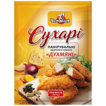 Сухарі панір. ЧЕМПІОН Premium духмяні м/у /180 г - купить, цены на Торба - фото 1