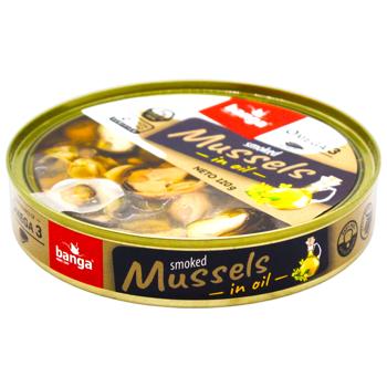 Banga Smoked Mussels in Oil 120g - buy, prices for Grono - photo 1