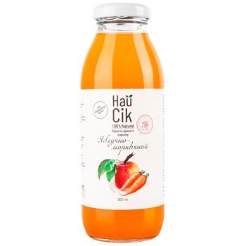 Сік Найсік яблучно-морквяний 0,3л - купити, ціни на WINETIME - фото 1