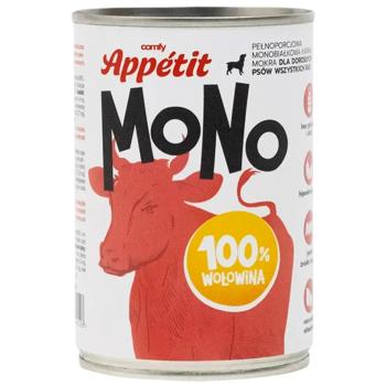 Корм влажный Comfy Appetit Mono с говядиной для собак всех пород 400г - купить, цены на MasterZoo - фото 1