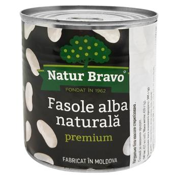 Natur Bravo White Beans 425ml - buy, prices for COSMOS - photo 1