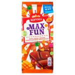 Шоколад молочний Корона Max Fun манго ананас маракуйя вибухова карамель та шипучі кульки 150г