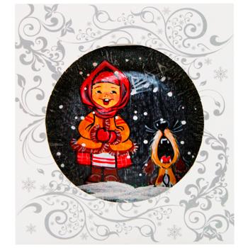 Rizdviani Istorii Shchedruvalnytsia Christmas Tree Ball 9cm - buy, prices for WINETIME - photo 2