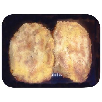 Шницель из свинины рубленый в сырной панировке - купить, цены на Чудо Маркет - фото 1