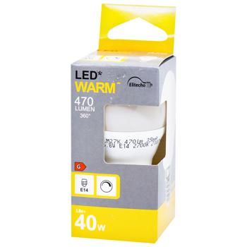 Лампочка Ашан LED Мала куля Е14 40W - купити, ціни на Auchan - фото 1