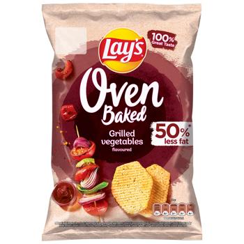 Чипси Lay's Oven Baked картопляні зі смаком овочів гриль 110г - купити, ціни на Епіцентр FOOD - фото 1