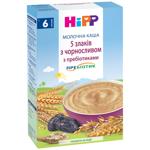 Каша молочная Hipp 5 злаков с черносливом и пребиотиками 250г