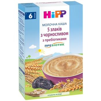 Каша HiPP 5 злаків молочна з чорносливом та пробіотиками 250г - купити, ціни на - фото 7