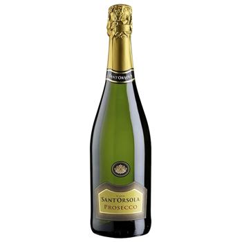 Вино ігристе Sant'Orsola Prosecco біле екстра-сухе 11% 0,75л - купити, ціни на КОСМОС - фото 1