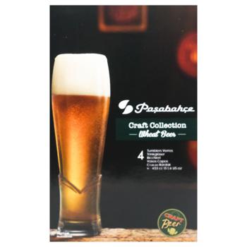 Glass Pasabahce for beer 4pcs 455ml Turkey - buy, prices for Auchan - photo 2