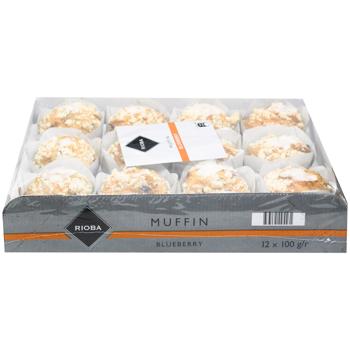 Rioba Blueberry Muffins 100g x 12pcs - buy, prices for - photo 2
