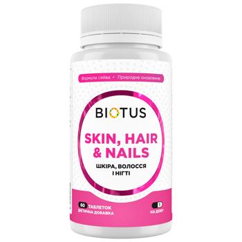 Supplement Biotus for hair, skin and nails 60pcs Ukraine - buy, prices for Biotus - photo 1