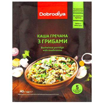 Dobrodia Buckwheat Porridge with Mushrooms 40g - buy, prices for Epicentr FOOD - photo 1