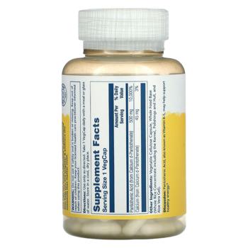 Solaray Pantothenic Acid 500mg 100 capsules - buy, prices for Biotus - photo 2