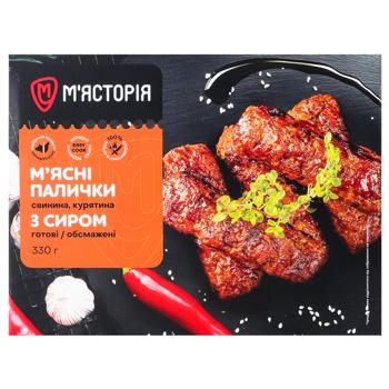 Myastoriya Ready Fried Meat Sticks with Cheese 330g - buy, prices for Vostorg - photo 2