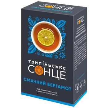 Чай чорний Трипільське Сонце Смачний Бергамот 80г - купити, ціни на Auchan - фото 1