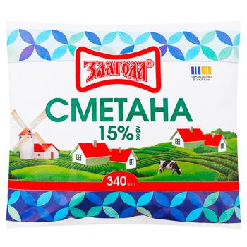 Zlagoda Sour Cream 15% 340g