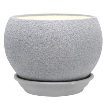 Ball Metallic Silk Flowerpot 1.4l - buy, prices for MegaMarket - photo 1